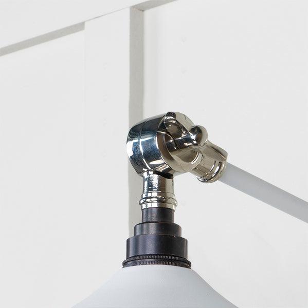 Smooth Nickel Flora Wall Light in Flock | From The Anvil-Wall Lights-Yester Home