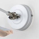 Smooth Nickel Flora Wall Light in Flock | From The Anvil-Wall Lights-Yester Home