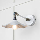 Smooth Nickel Flora Wall Light in Flock | From The Anvil-Wall Lights-Yester Home