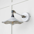 Smooth Nickel Flora Wall Light in Flock | From The Anvil-Wall Lights-Yester Home