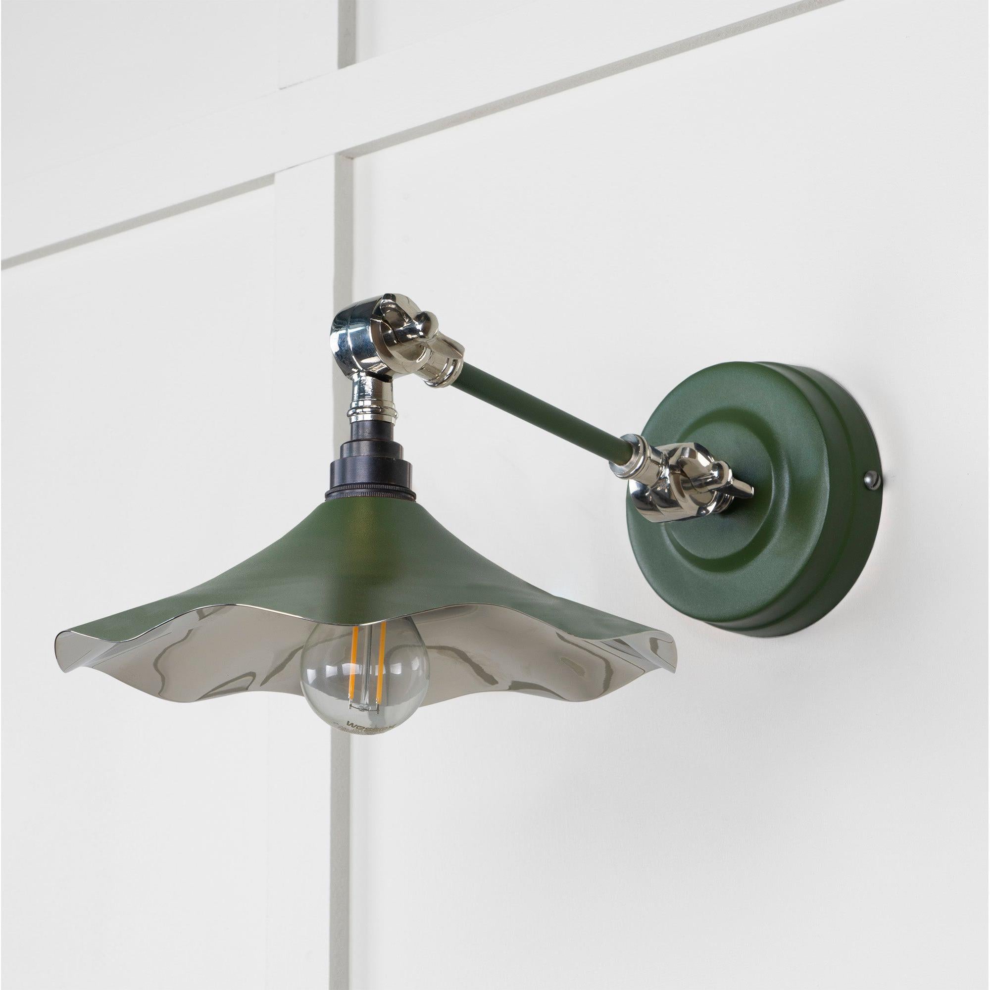 Smooth Nickel Flora Wall Light in Heath | From The Anvil - Wall Lights - From The Anvil - Yester Home