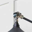 Smooth Nickel Flora Wall Light in Slate | From The Anvil-Wall Lights-Yester Home