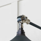 Smooth Nickel Flora Wall Light in Soot | From The Anvil - Wall Lights - From The Anvil - Yester Home