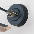 Smooth Nickel Flora Wall Light in Soot | From The Anvil - Wall Lights - From The Anvil - Yester Home