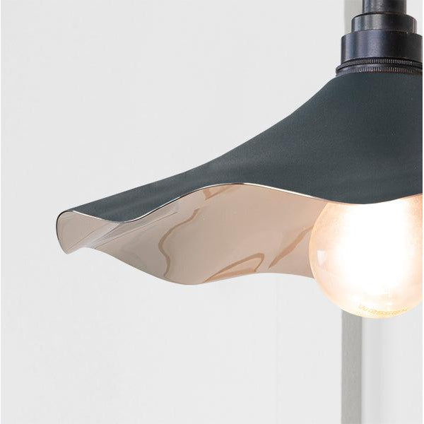 Smooth Nickel Flora Wall Light in Soot | From The Anvil-Wall Lights-Yester Home