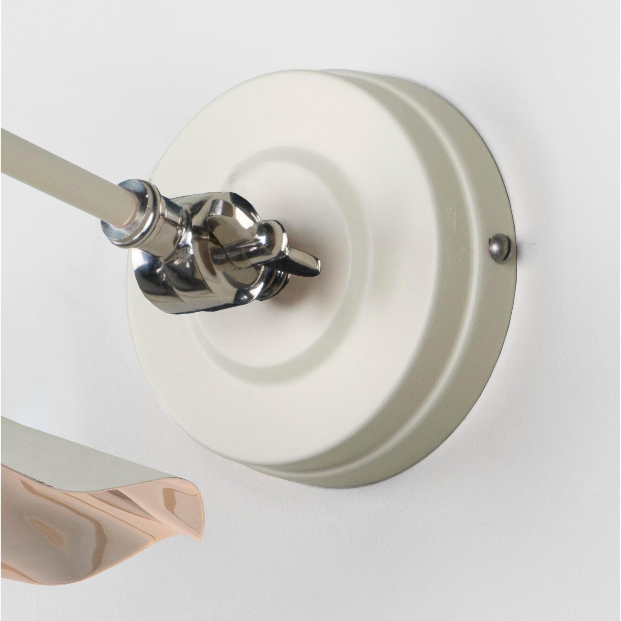 Smooth Nickel Flora Wall Light in Teasel | From The Anvil - Wall Lights - From The Anvil - Yester Home