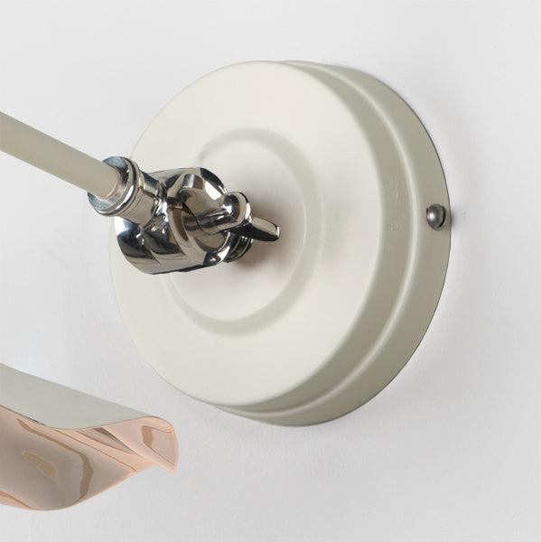 Smooth Nickel Flora Wall Light in Teasel | From The Anvil-Wall Lights-Yester Home