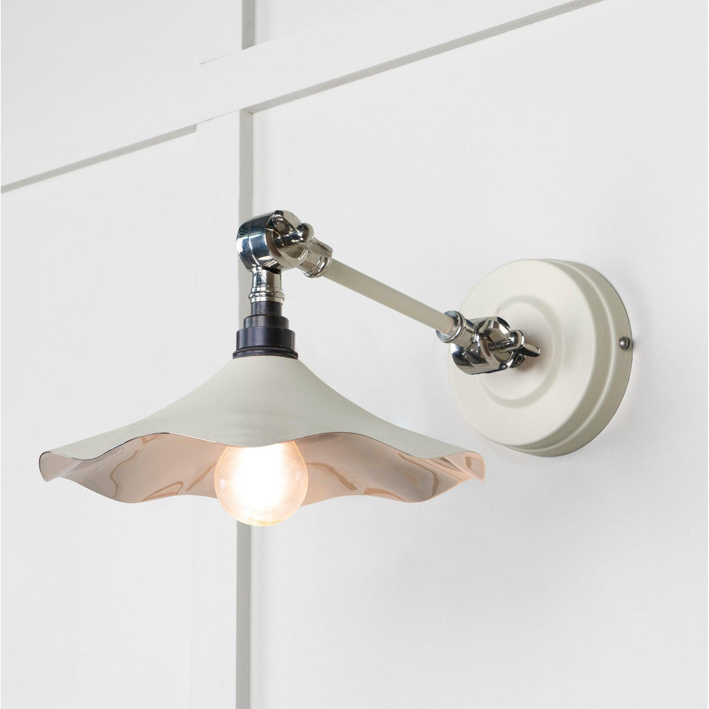 Smooth Nickel Flora Wall Light in Teasel | From The Anvil-Wall Lights-Yester Home