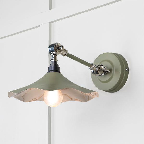 Smooth Nickel Flora Wall Light in Tump | From The Anvil