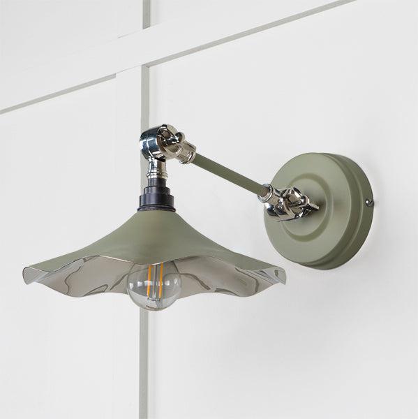 Smooth Nickel Flora Wall Light in Tump | From The Anvil-Wall Lights-Yester Home