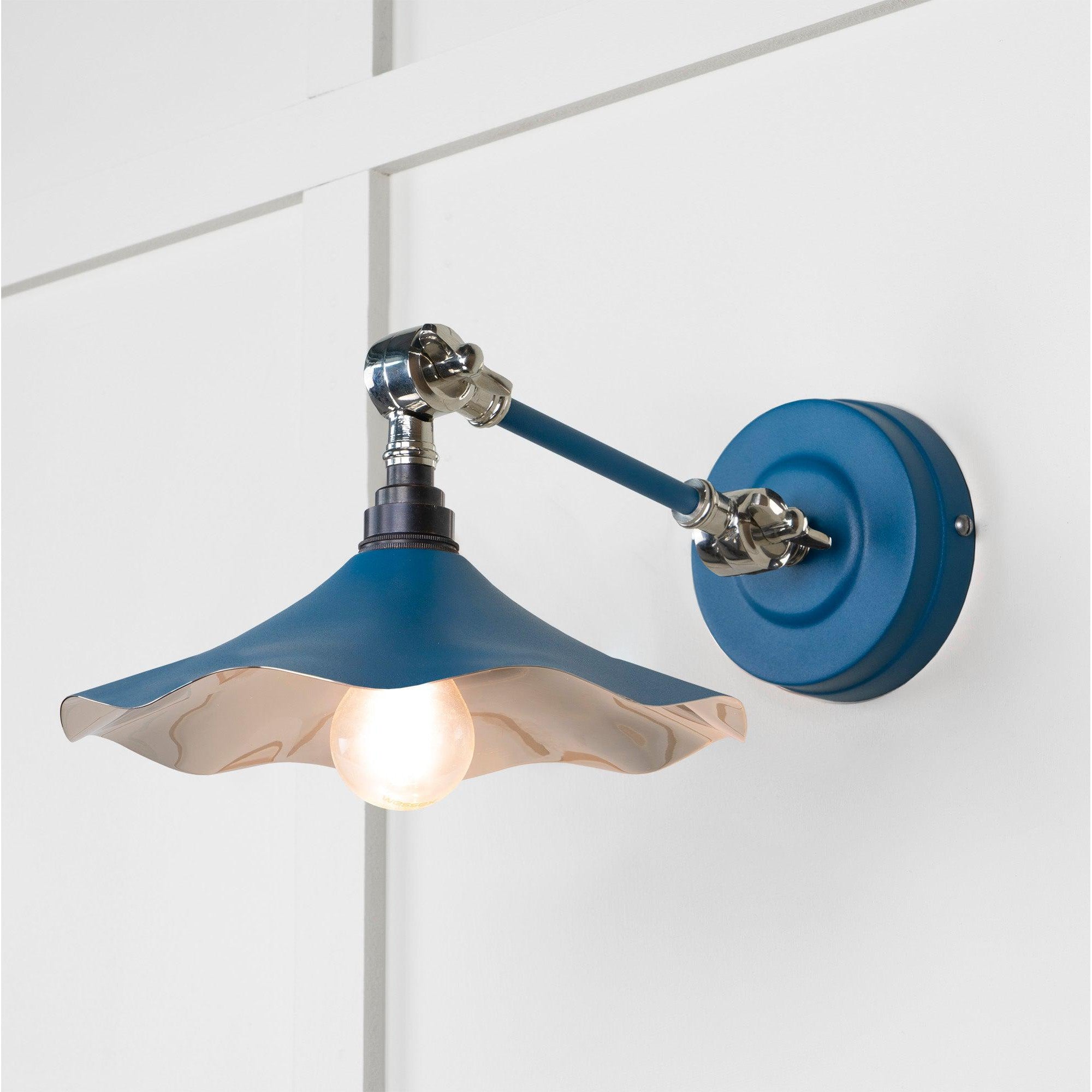 Smooth Nickel Flora Wall Light in Upstream | From The Anvil-Wall Lights-Yester Home