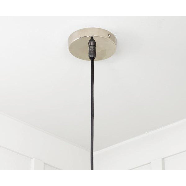Smooth Nickel Frankley Pendant | From The Anvil-Ceiling Pendants-Yester Home