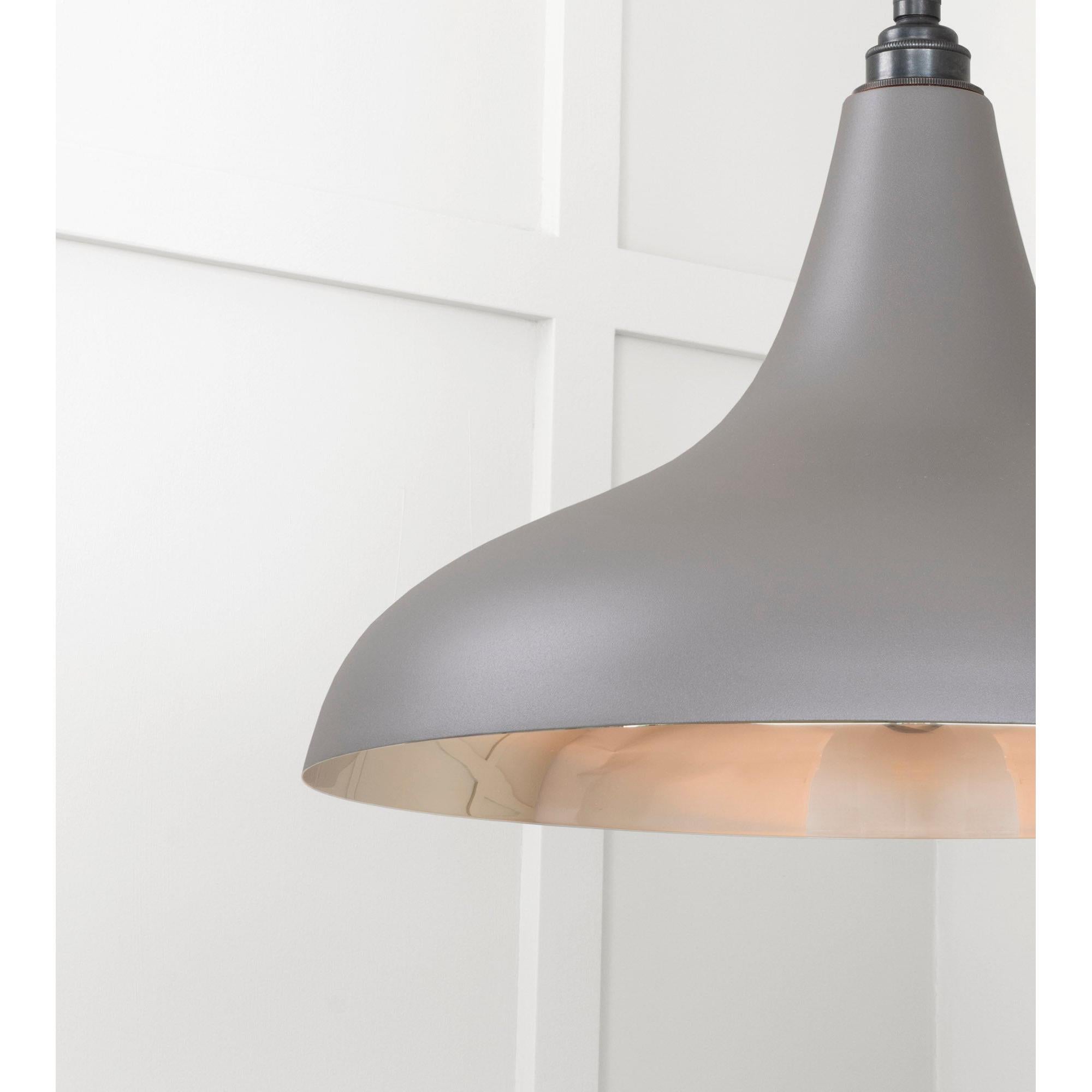 Smooth Nickel Frankley Pendant in Bluff | From The Anvil - Ceiling Lights - From The Anvil - Yester Home