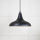 Smooth Nickel Frankley Pendant in Elan Black | From The Anvil-Ceiling Pendants-Yester Home