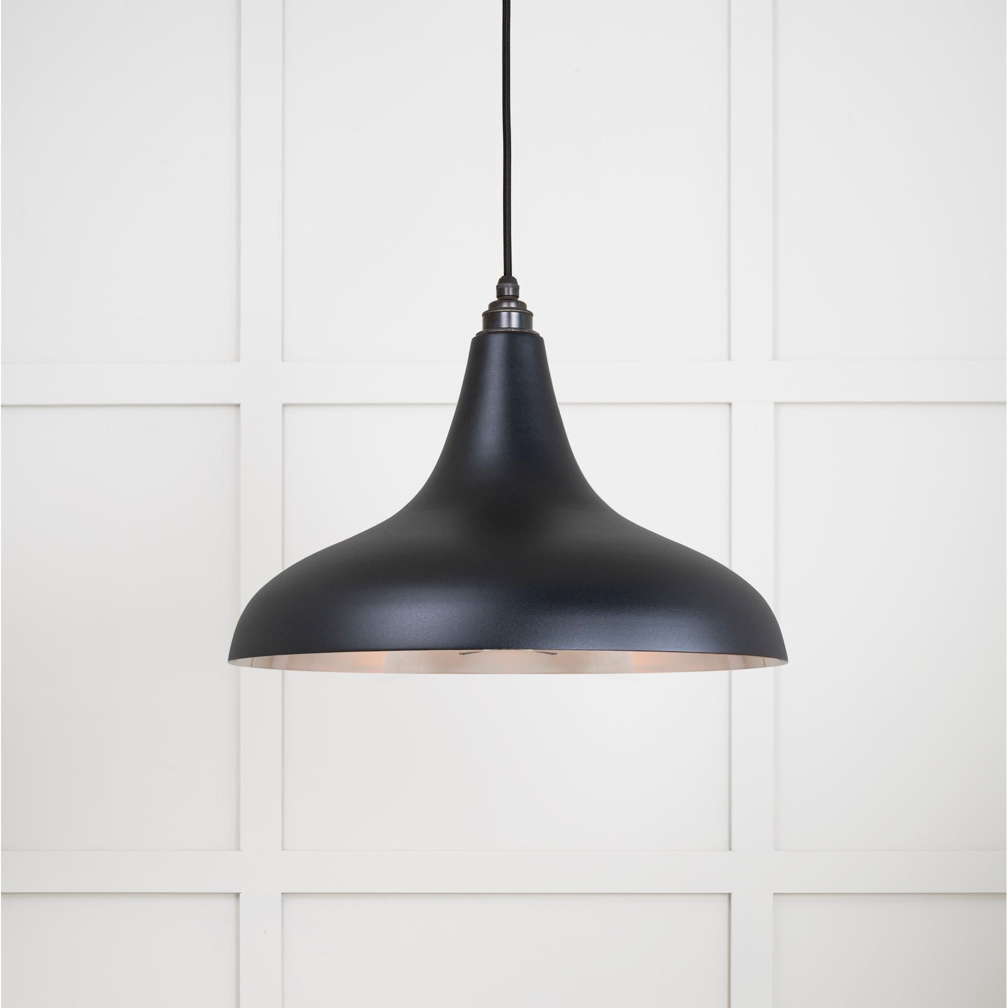 Smooth Nickel Frankley Pendant in Elan Black | From The Anvil - Ceiling Lights - From The Anvil - Yester Home