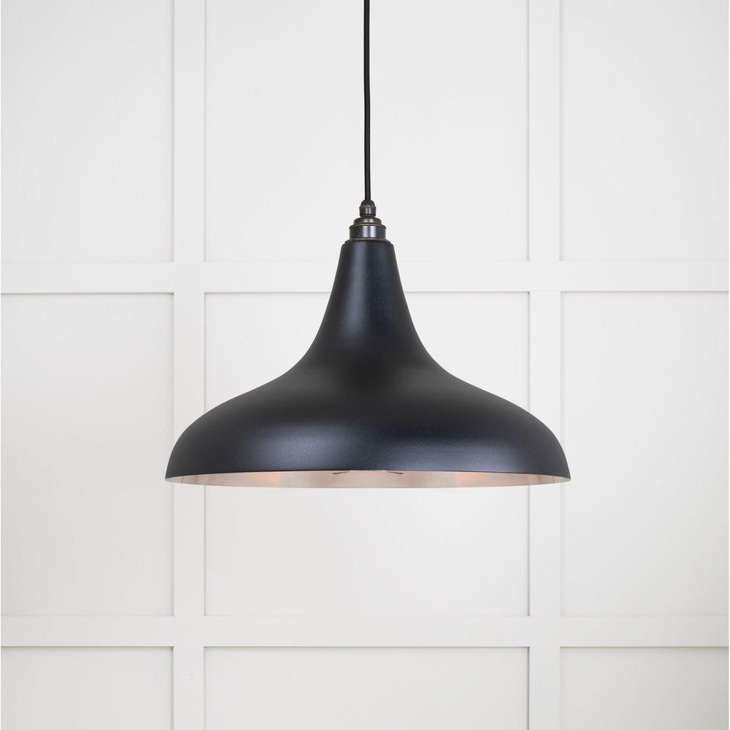 Smooth Nickel Frankley Pendant in Elan Black | From The Anvil-Ceiling Pendants-Yester Home