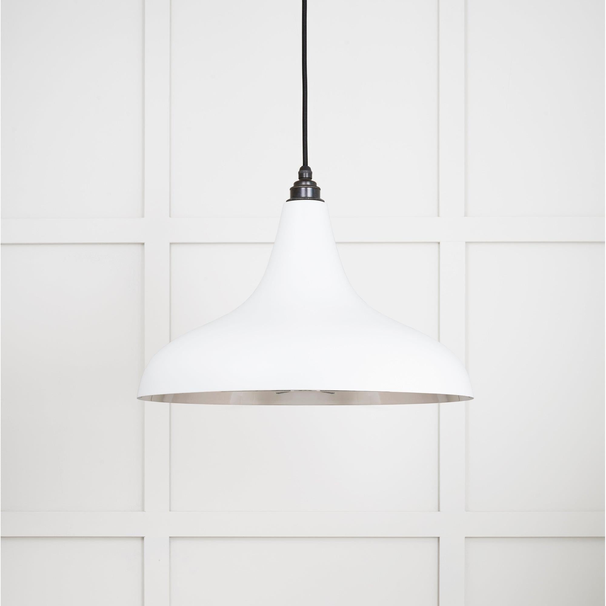 Smooth Nickel Frankley Pendant in Flock | From The Anvil - Ceiling Lights - From The Anvil - Yester Home