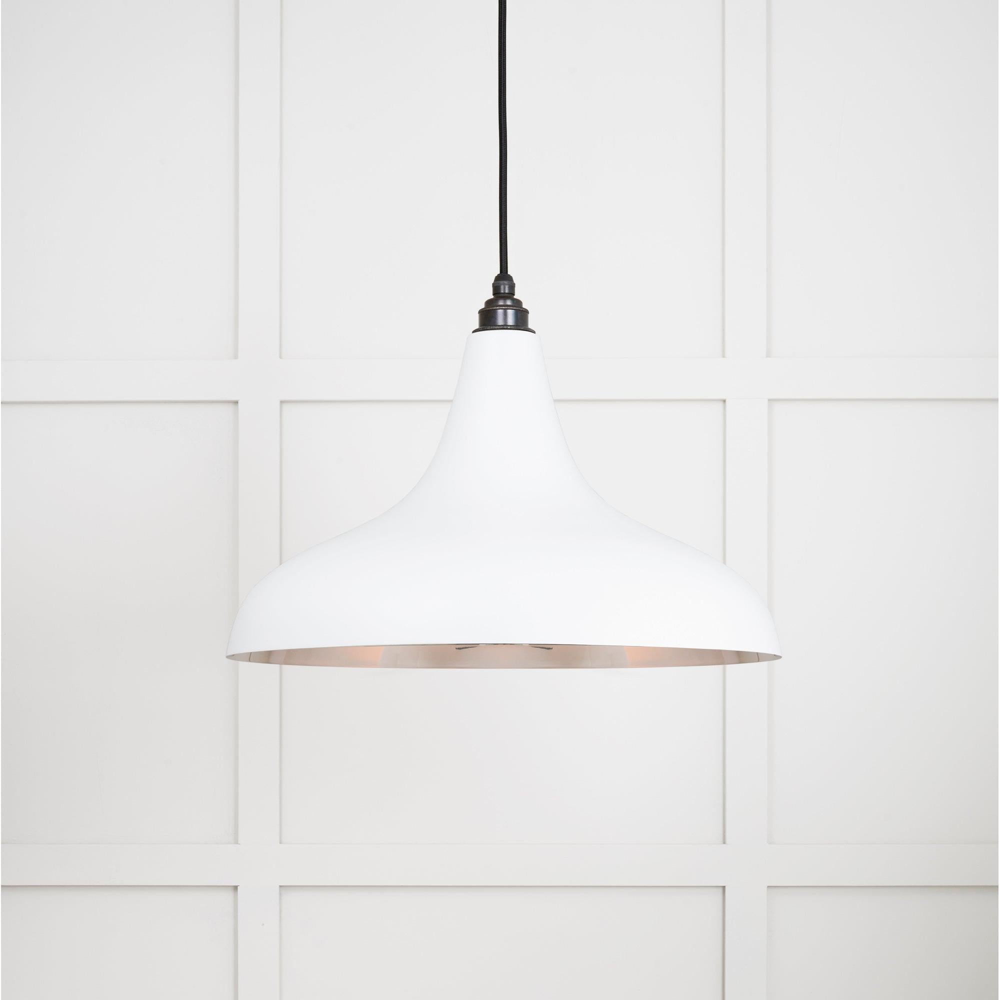 Smooth Nickel Frankley Pendant in Flock | From The Anvil - Ceiling Lights - From The Anvil - Yester Home