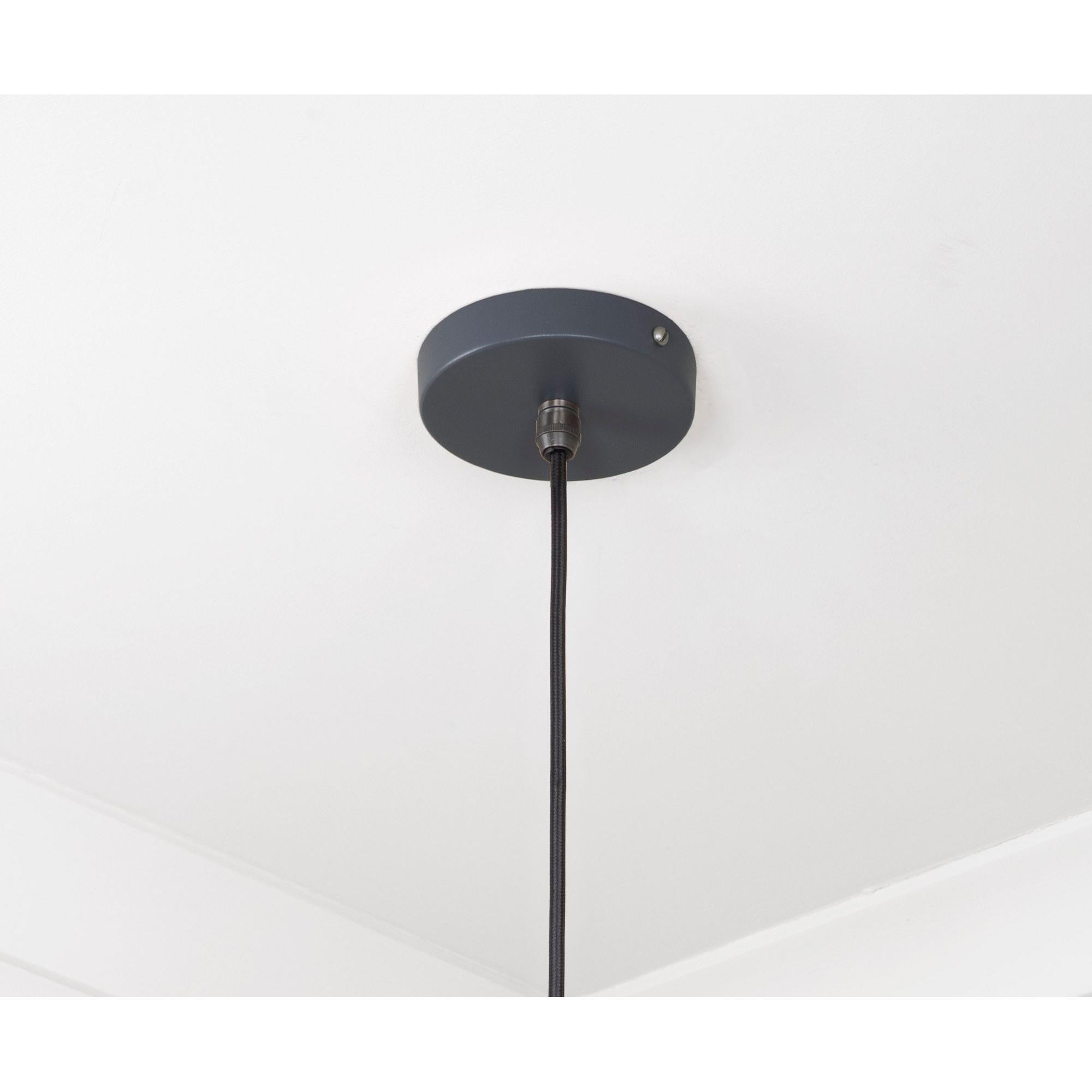 Smooth Nickel Frankley Pendant in Slate | From The Anvil - Ceiling Lights - From The Anvil - Yester Home