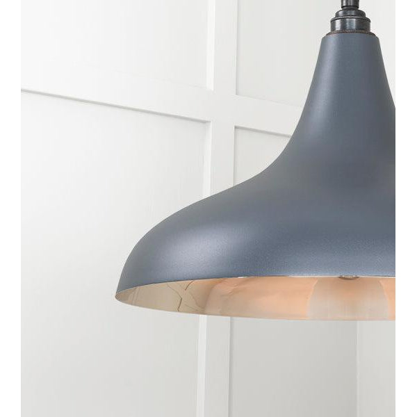 Smooth Nickel Frankley Pendant in Slate | From The Anvil-Ceiling Pendants-Yester Home