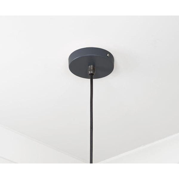 Smooth Nickel Frankley Pendant in Slate | From The Anvil-Ceiling Pendants-Yester Home