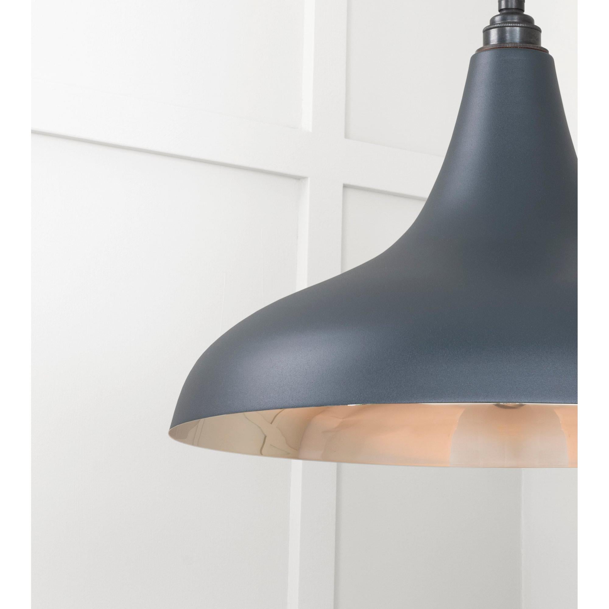 Smooth Nickel Frankley Pendant in Soot | From The Anvil - Ceiling Lights - From The Anvil - Yester Home