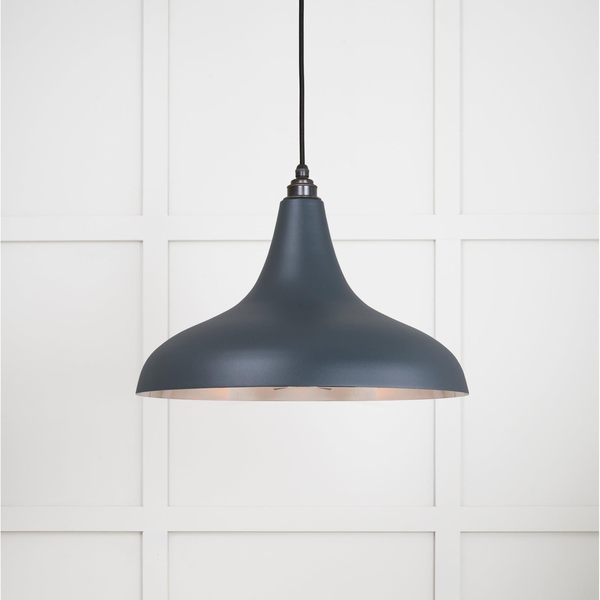 Smooth Nickel Frankley Pendant in Soot | From The Anvil - Ceiling Lights - From The Anvil - Yester Home