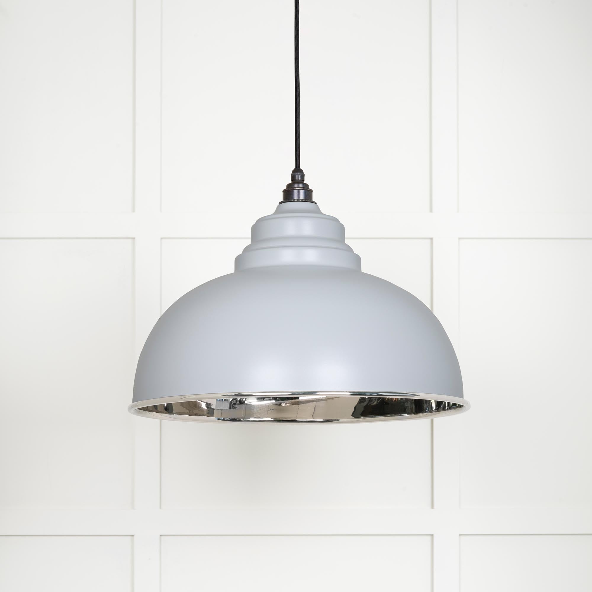 Smooth Nickel Harborne Pendant in Birch | From The Anvil - Harborne - From The Anvil - Yester Home
