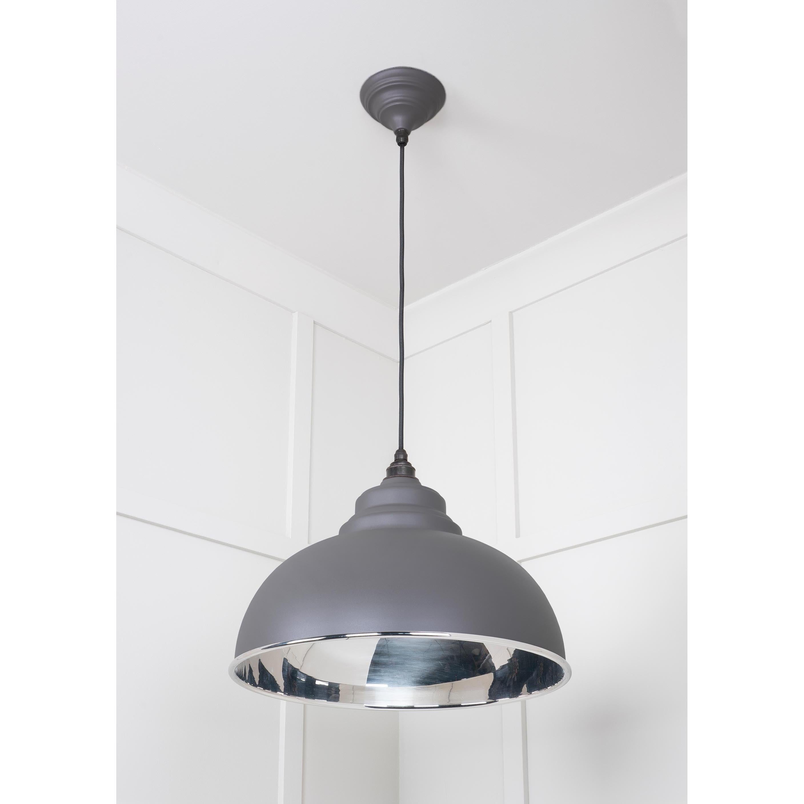 Smooth Nickel Harborne Pendant in Bluff | From The Anvil - Harborne - From The Anvil - Yester Home