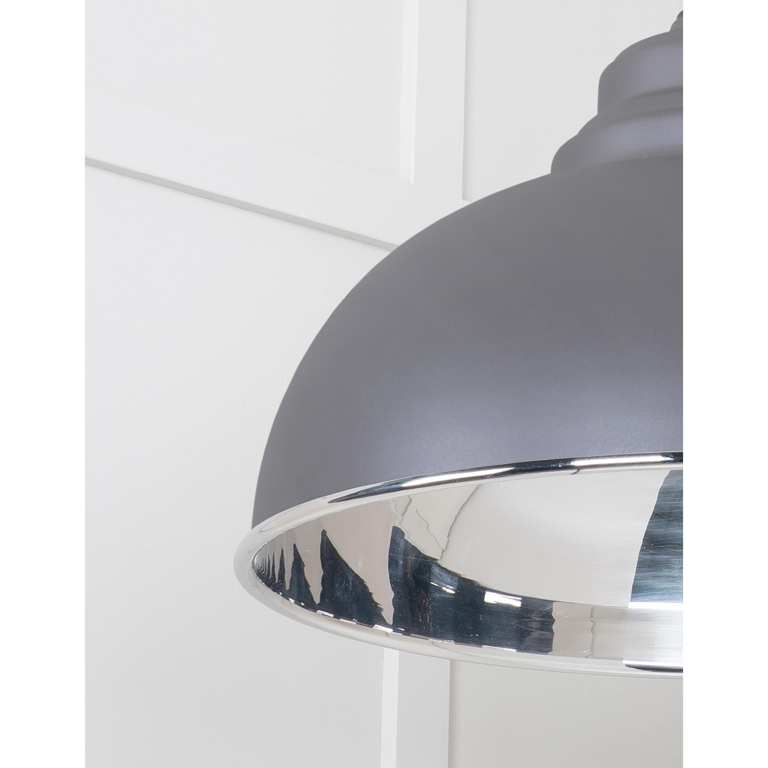 Smooth Nickel Harborne Pendant in Bluff | From The Anvil - Harborne - From The Anvil - Yester Home