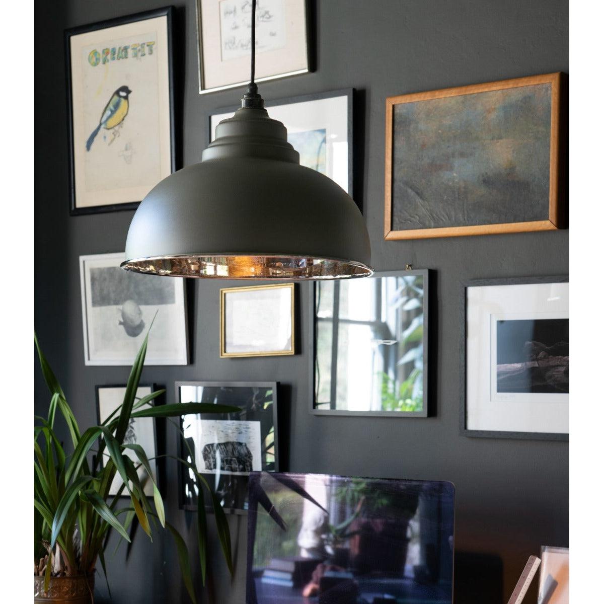 Smooth Nickel Harborne Pendant in Bluff | From The Anvil-Harborne-Yester Home
