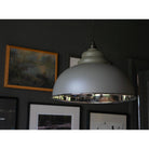 Smooth Nickel Harborne Pendant in Bluff | From The Anvil-Harborne-Yester Home