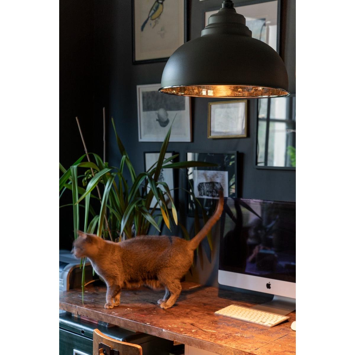 Smooth Nickel Harborne Pendant in Bluff | From The Anvil-Harborne-Yester Home