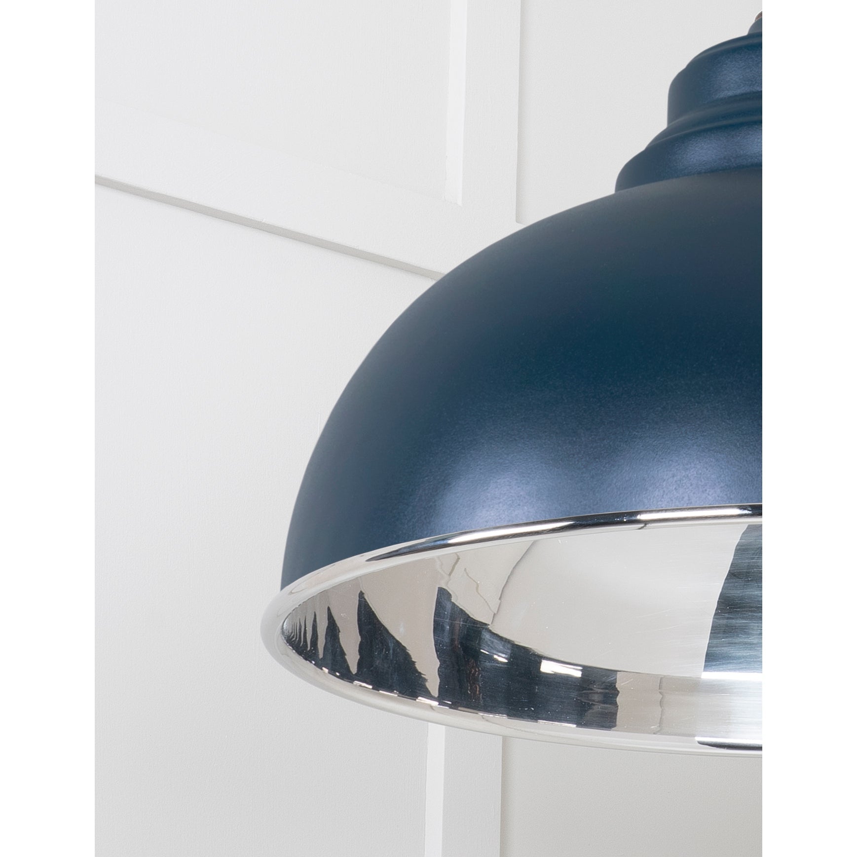 Smooth Nickel Harborne Pendant in Dusk | From The Anvil-Harborne-Yester Home