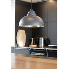Smooth Nickel Harborne Pendant in Slate | From The Anvil-Harborne-Yester Home