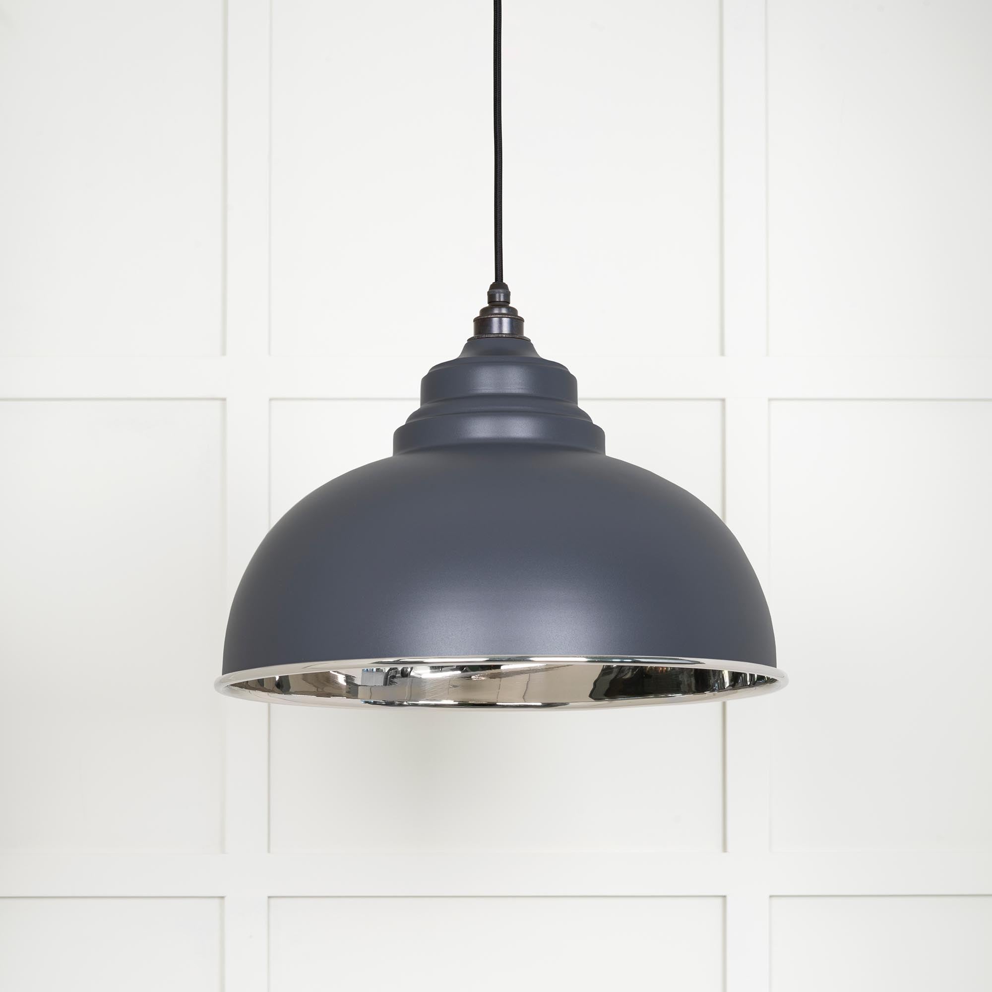 Smooth Nickel Harborne Pendant in Slate | From The Anvil - Harborne - From The Anvil - Yester Home