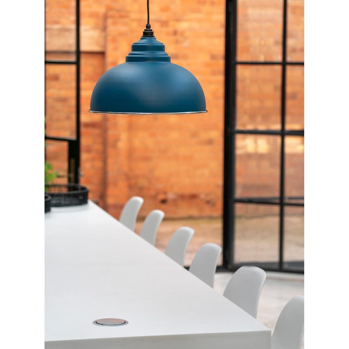 Smooth Nickel Harborne Pendant in Upstream | From The Anvil-Harborne-Yester Home