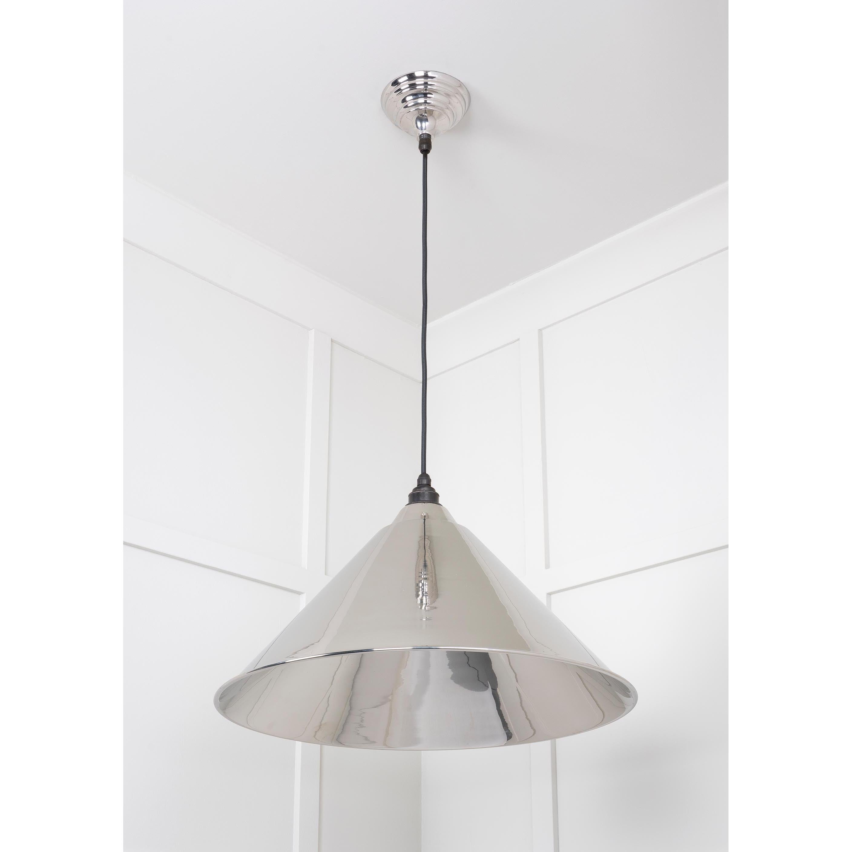 Smooth Nickel Hockley Pendant | From The Anvil - Hockley - From The Anvil - Yester Home