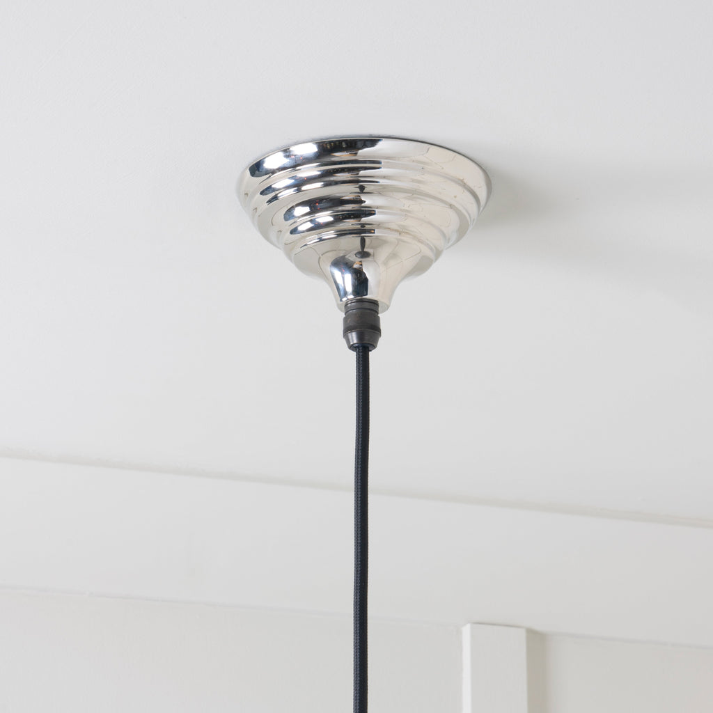 Smooth Nickel Hockley Pendant | From The Anvil-Hockley-Yester Home