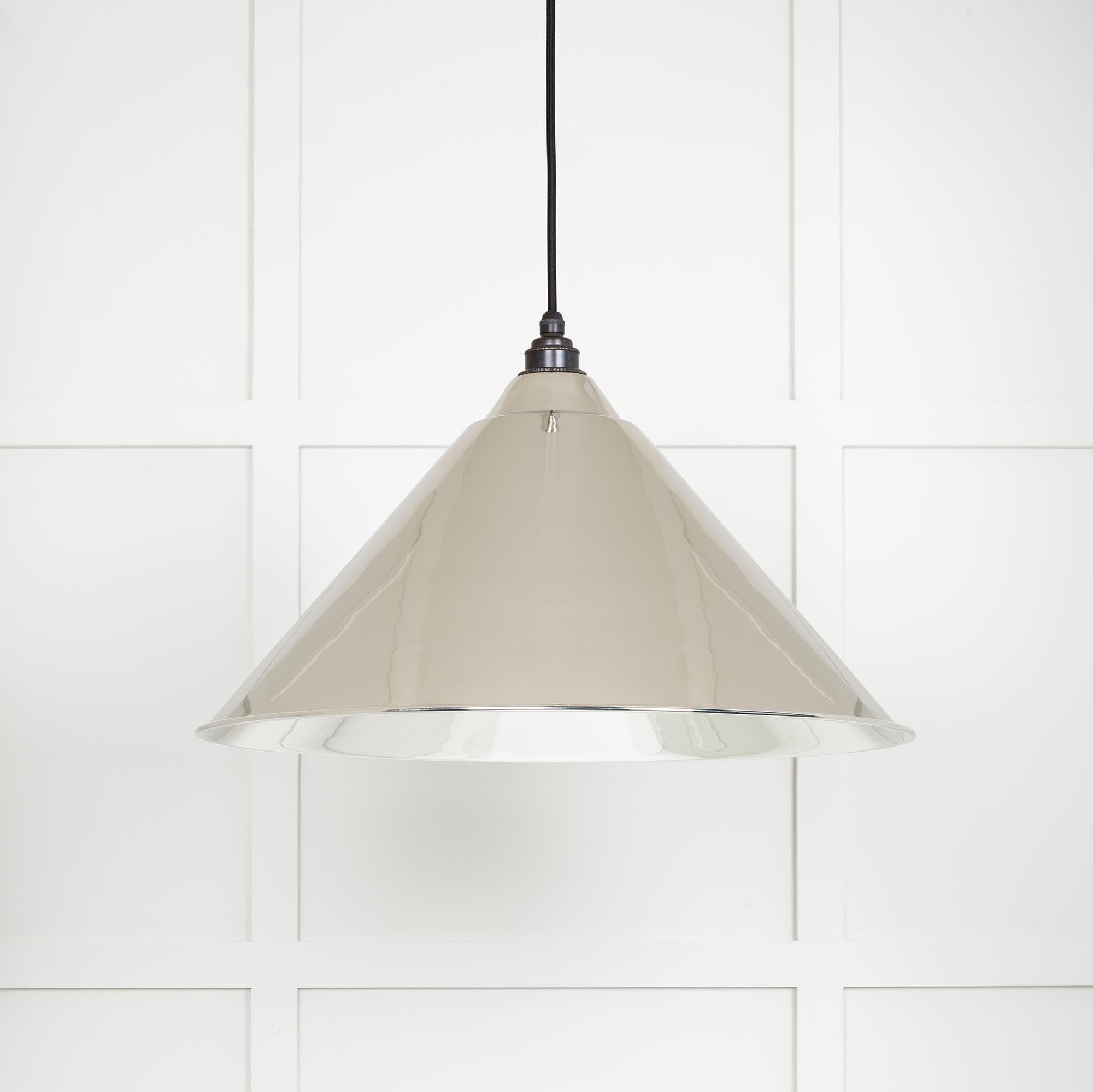 Smooth Nickel Hockley Pendant | From The Anvil - Hockley - From The Anvil - Yester Home