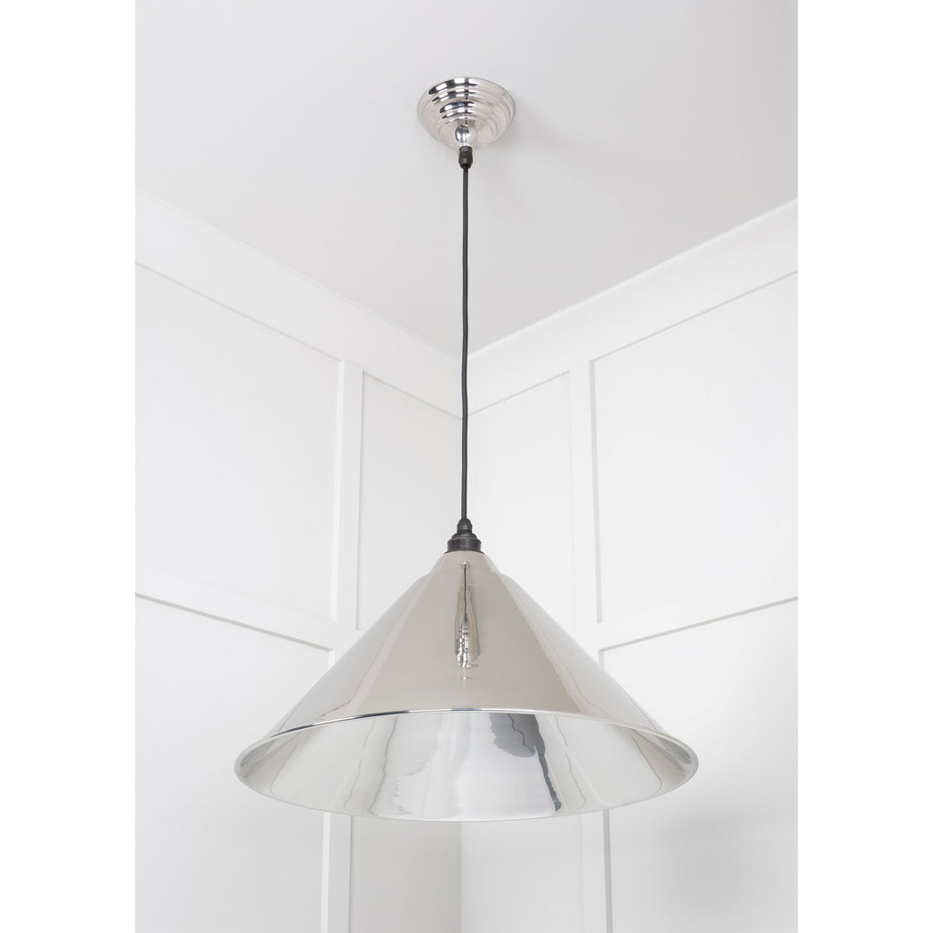 Smooth Nickel Hockley Pendant | From The Anvil-Hockley-Yester Home
