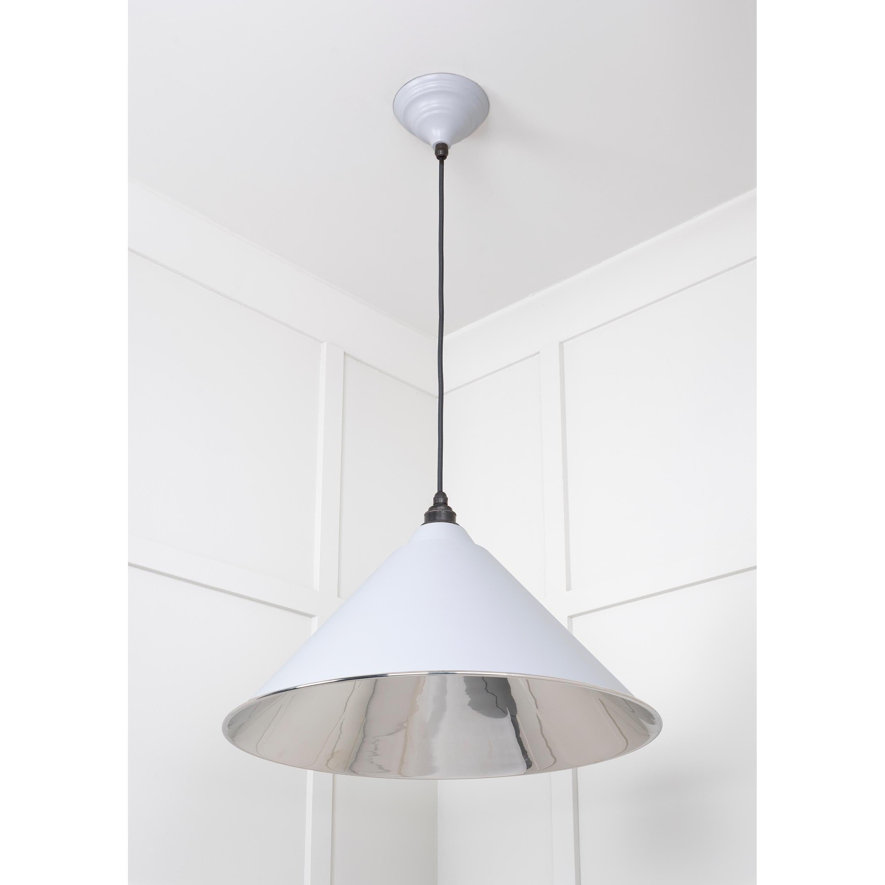 Smooth Nickel Hockley Pendant in Birch | From The Anvil - Hockley - From The Anvil - Yester Home