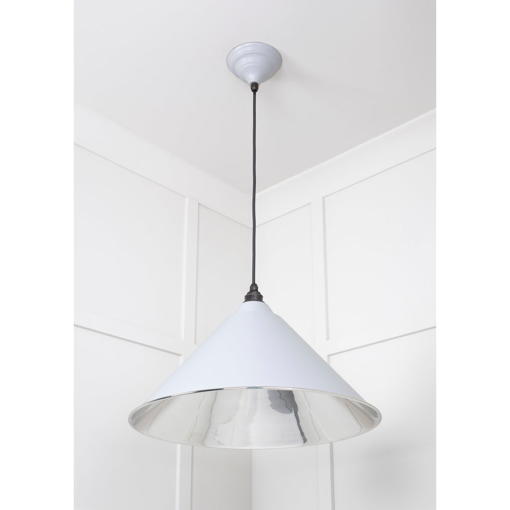 Smooth Nickel Hockley Pendant in Birch | From The Anvil