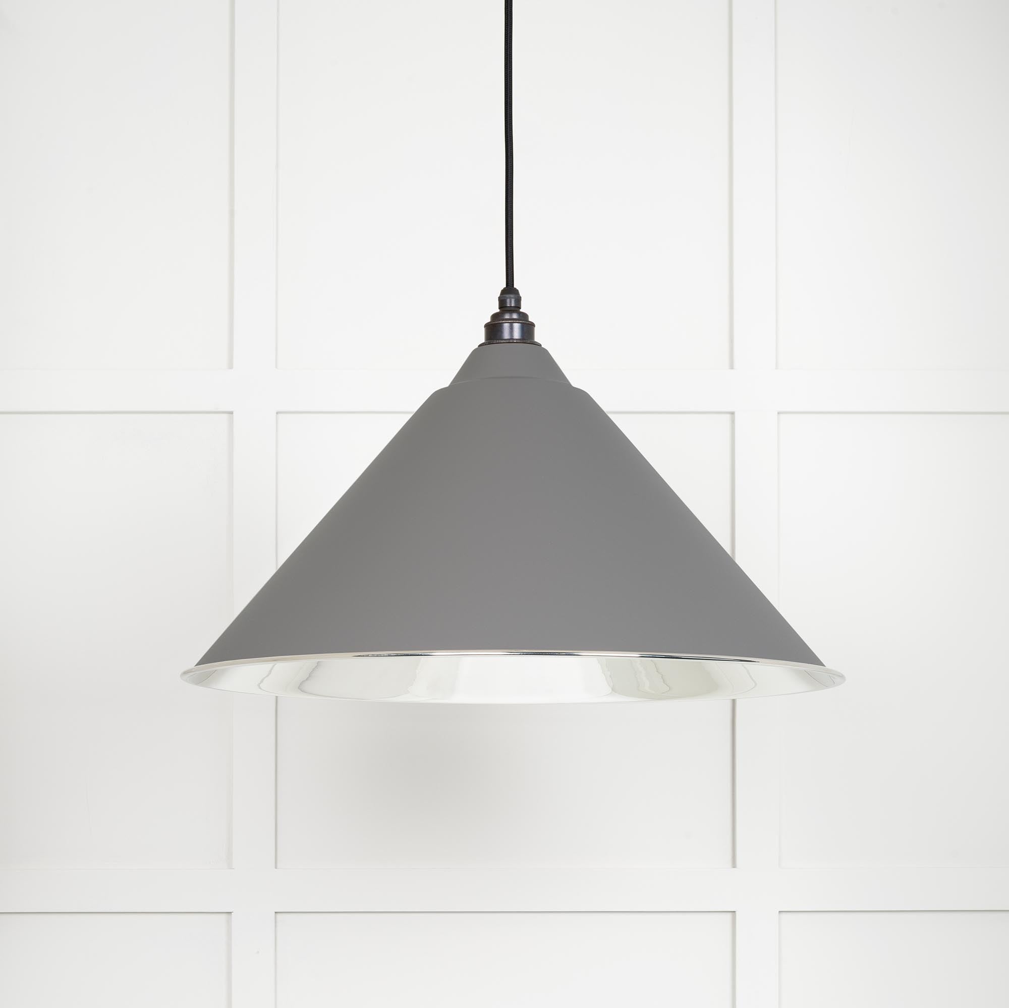 Smooth Nickel Hockley Pendant in Bluff | From The Anvil - Hockley - From The Anvil - Yester Home