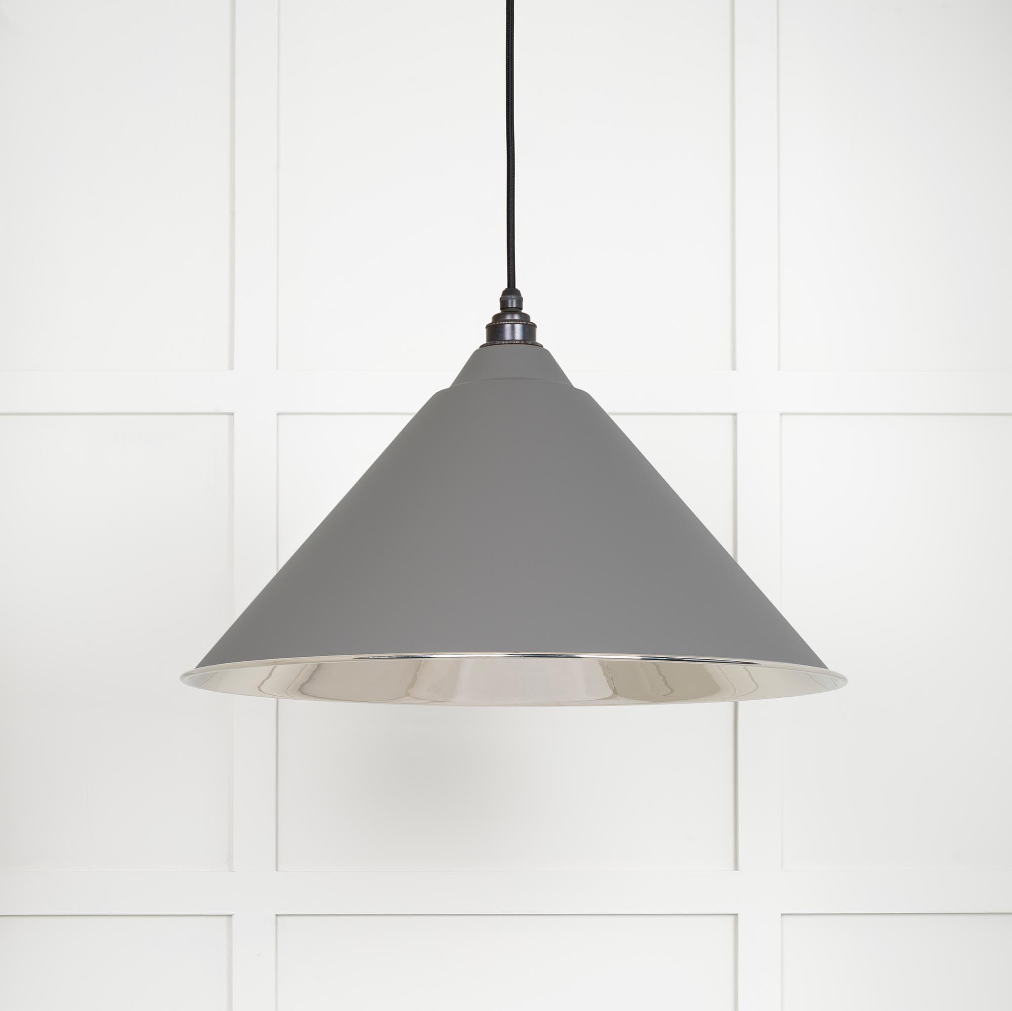 Smooth Nickel Hockley Pendant in Bluff | From The Anvil - Hockley - From The Anvil - Yester Home