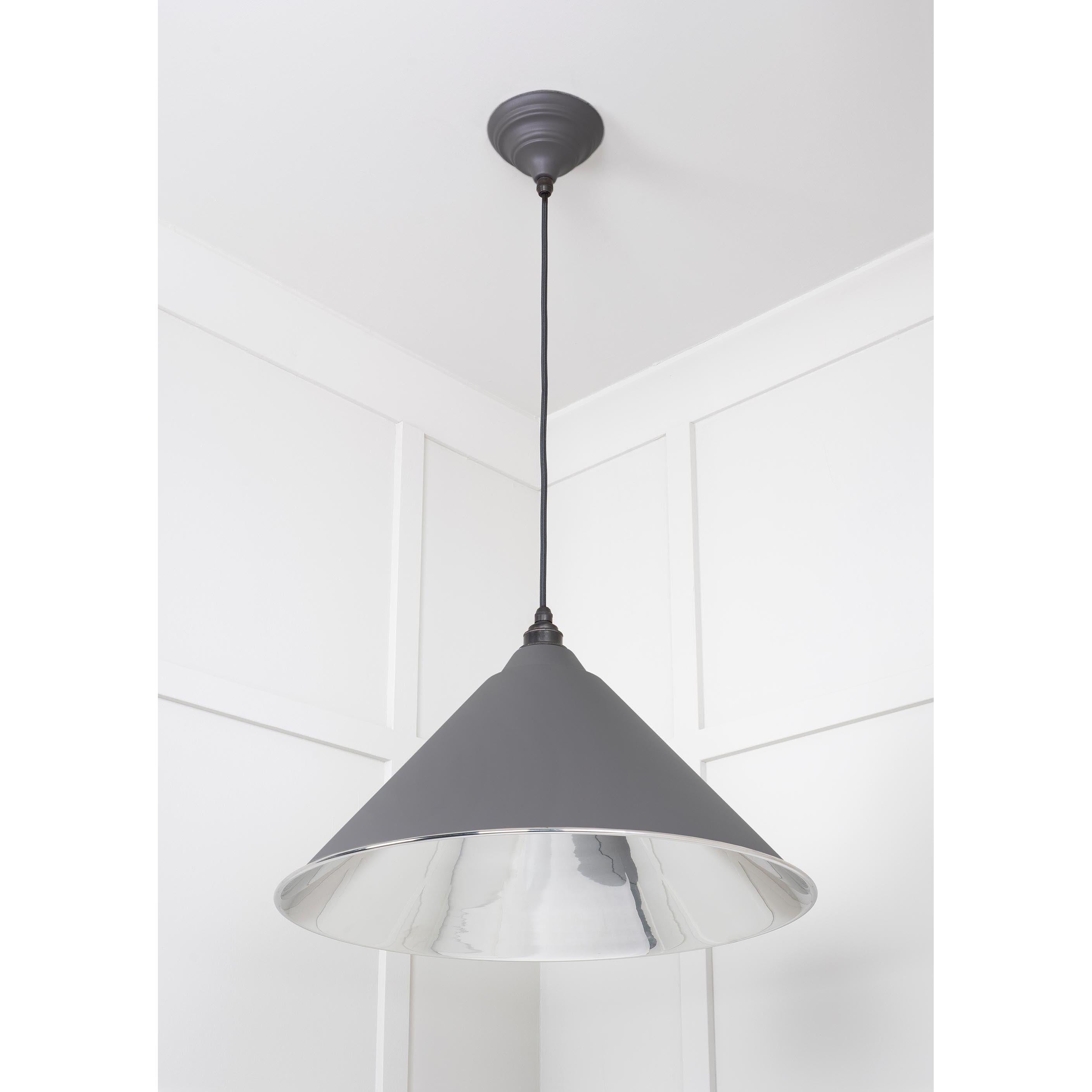 Smooth Nickel Hockley Pendant in Bluff | From The Anvil - Hockley - From The Anvil - Yester Home