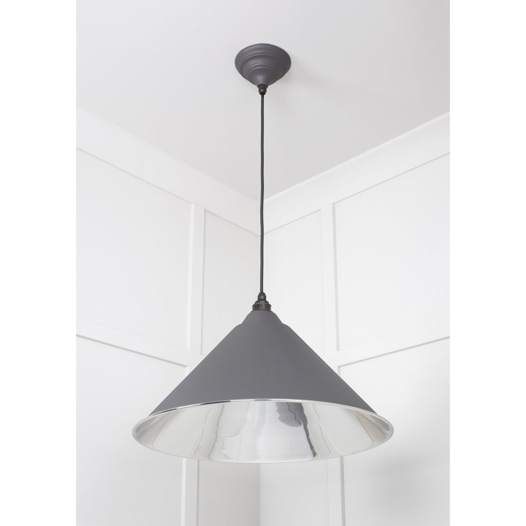 Smooth Nickel Hockley Pendant in Bluff | From The Anvil