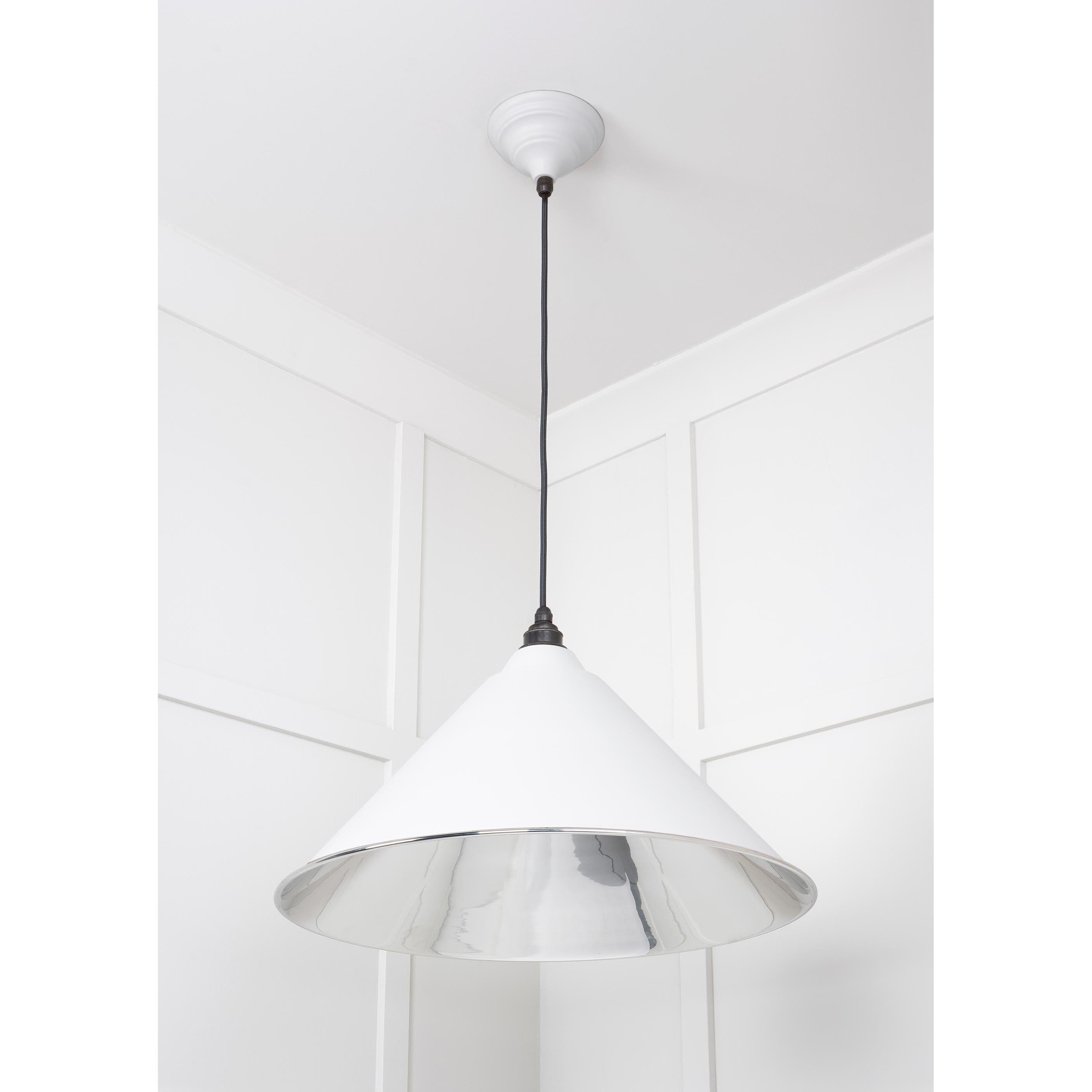 Smooth Nickel Hockley Pendant in Flock | From The Anvil - Hockley - From The Anvil - Yester Home