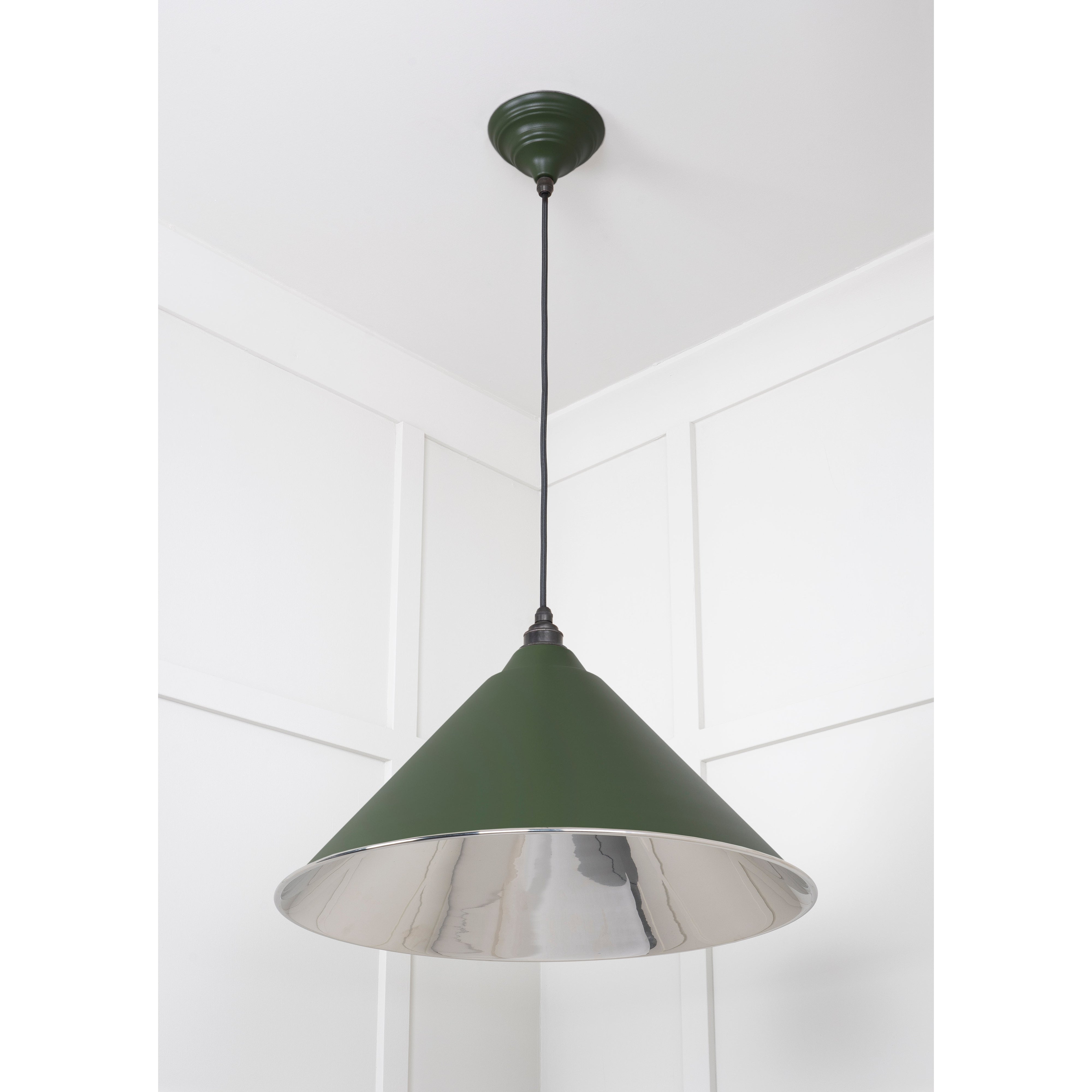 Smooth Nickel Hockley Pendant in Heath | From The Anvil-Hockley-Yester Home