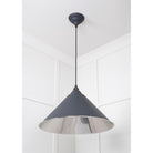 Smooth Nickel Hockley Pendant in Slate | From The Anvil - Hockley - From The Anvil - Yester Home